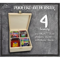 GRAWEROWANE PUDEŁKO Z HERABATAMI NA DZIEŃ BABCI I DZIADKA