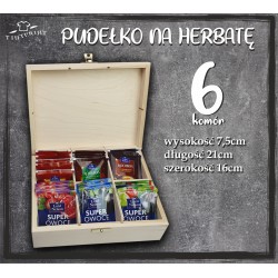 GRAWEROWANE PUDEŁKO Z HERABATAMI NA DZIEŃ BABCI I DZIADKA BABCIA ZASTĄPI KAŻDEGO ALE NIKT NIE ZASTĄPI BABCI