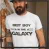 BEST BOY IN THE GALAXY DZIEŃ CHŁOPAKA KOSZULKA Z NADRUKIEM