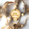 Drewniana metka wz?r 13- 10 szt