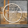 Obręcz rodzinna- ręce 1 , koło, baza do łapacza
