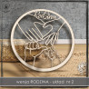 Obręcz rodzinna- ręce 2, koło, baza do łapacza
