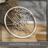 Obręcz rodzinna- ręce 3 , koło, baza do łapacza