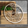 Obręcz rodzinna- ręce 7 , koło, baza do łapacza