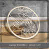 Obręcz rodzinna- ręce 9 , koło, baza do łapacza