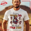 Super drużyna TATY 1 + imiona imiona dzieci/dziecka koszulka dla taty
