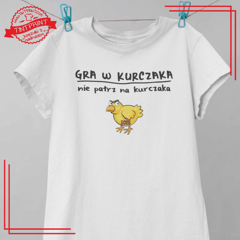 Koszulka "Gra w kurczaka" – Humor, który wciąga!