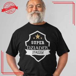 Koszulka "Super Dziadek" z imieniem – Idealny prezent dla dziadka