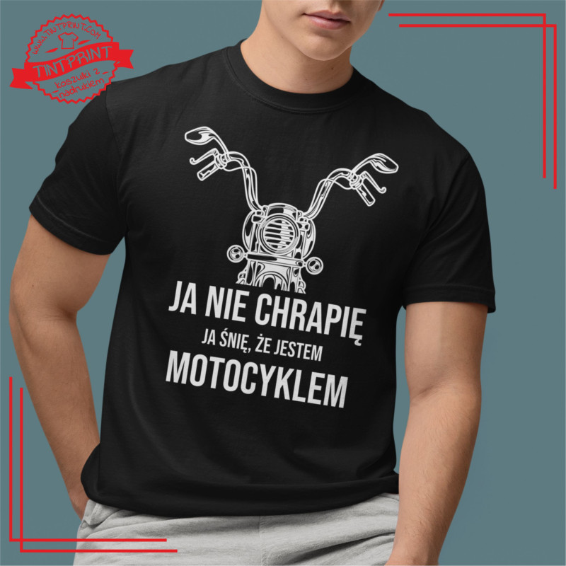 koszulka dla motocyklisty, śmieszna koszulka, jazda na motocyklu