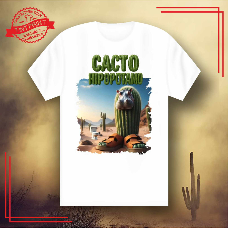Koszulka Italian Brainrot "Il Cacto Hipopotamo" Koszulka Italian Brainrot "Il Cacto Hipopotamo"