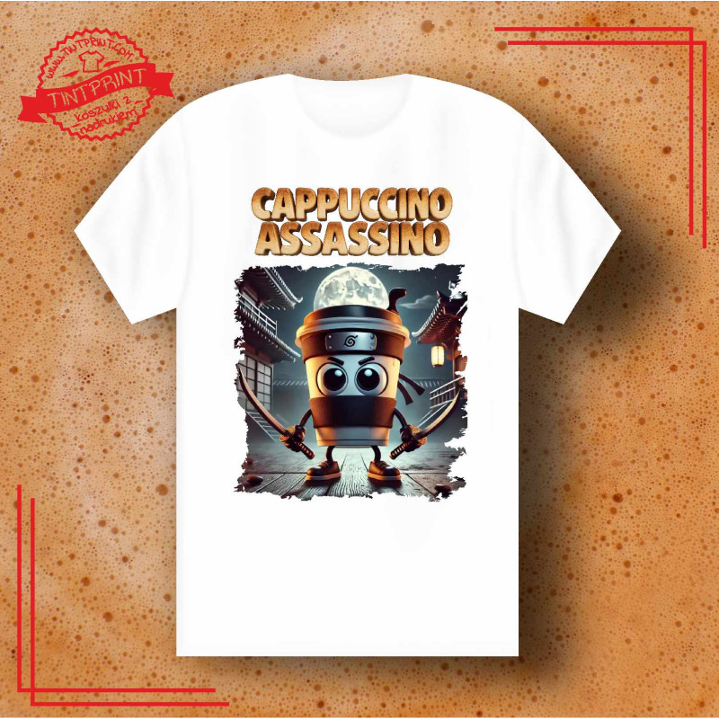 Koszulka Italian Brainrot "Capuccino Assassino"