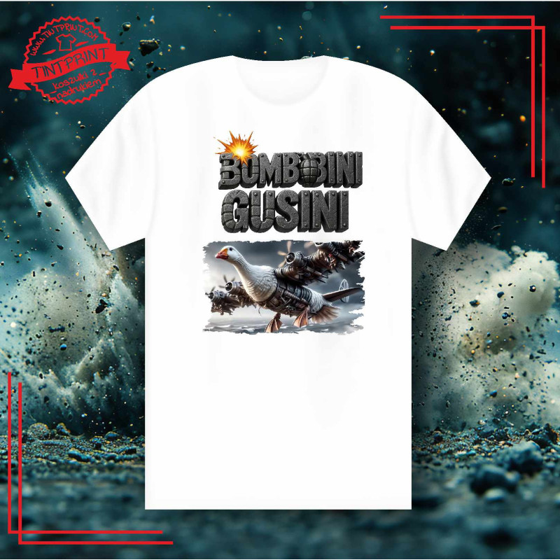 Koszulka Italian Brainrot "Bombombini Gusini"