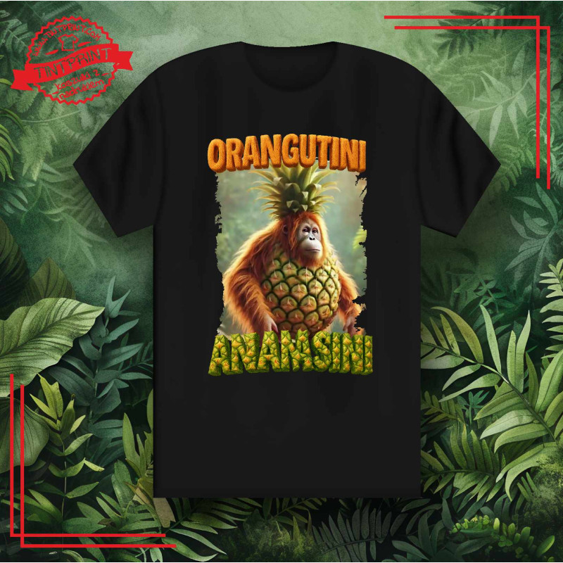 Koszulka Italian Brainrot "Orangutini Ananasini"