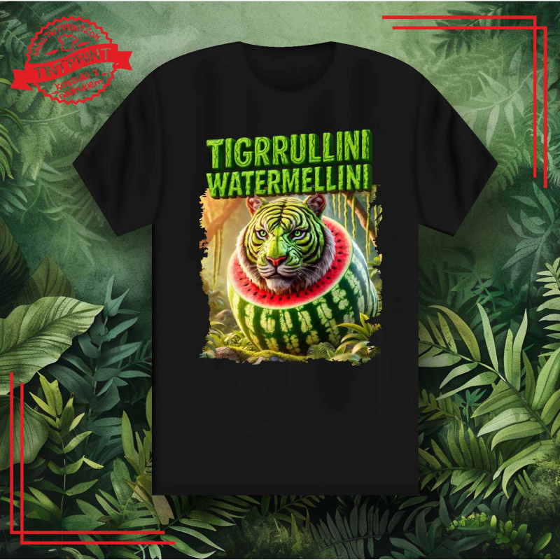 Koszulka Italian Brainrot "Tigrrullini Watermellini"