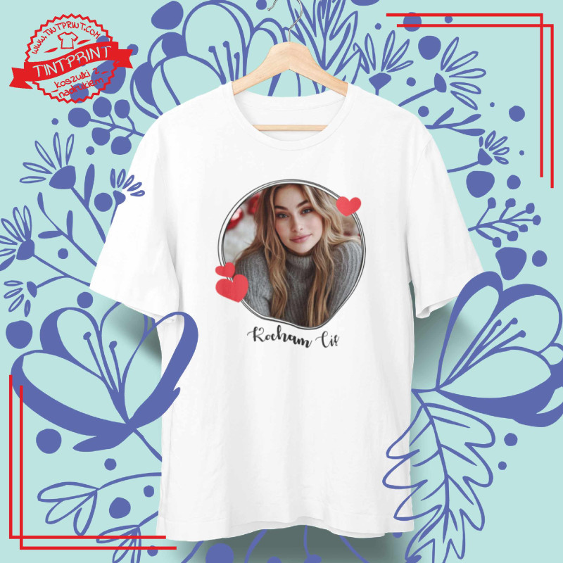 Kocham Cię – koszulka ze zdjęciem | personalizowana walentynki