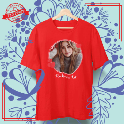 Koszulka I ❤️ Tekst – personalizowana koszulka z nadrukiem