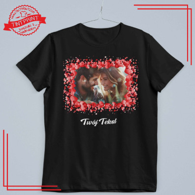 Koszulka I ❤️ Tekst – personalizowana koszulka z nadrukiem