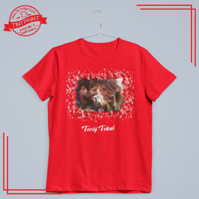 Koszulka I ❤️ Tekst – personalizowana koszulka z nadrukiem