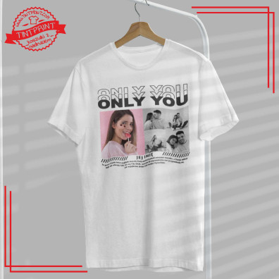 Koszulka z 5 zdjęciami i imieniem – personalizowana Only You