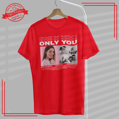 Koszulka z 5 zdjęciami i imieniem – personalizowana Only You