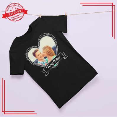 Koszulka I ❤️ Tekst – personalizowana koszulka z nadrukiem