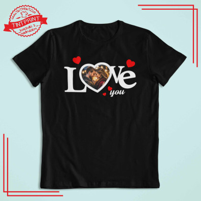 Koszulka I ❤️ Tekst – personalizowana koszulka z nadrukiem