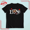 Koszulka I ❤️ Tekst – personalizowana koszulka z nadrukiem
