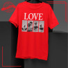 Koszulka LOVE z 4 zdjęciami – personalizowana kolaż foto
