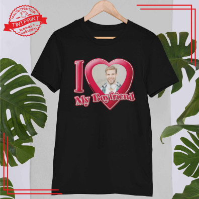 I Love My Boyfriend – koszulka ze zdjęciem personalizowana