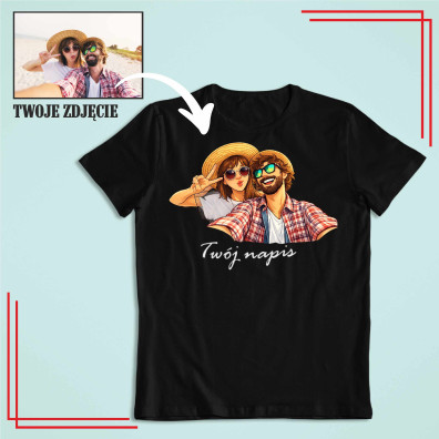 Koszulka I ❤️ Tekst – personalizowana koszulka z nadrukiem