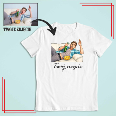 Koszulka I ❤️ Tekst – personalizowana koszulka z nadrukiem