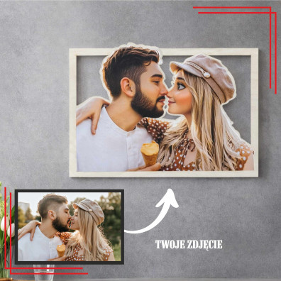 Ramka ze zdjęcia personalizowana – bajkowa, drewniana 6 mm