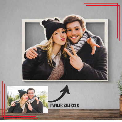 Ramka ze zdjęcia personalizowana – bajkowa, drewniana 6 mm