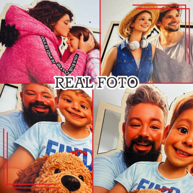 Ramka ze zdjęcia personalizowana – bajkowa, drewniana 6 mm