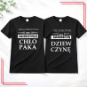 Koszulki dla par zajebista dziewczyna chłopak komplet 2 sztuki