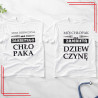 Koszulki dla par zajebista dziewczyna chłopak komplet 2 sztuki