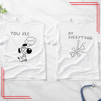 Koszulki dla par You Are My Everything – komplet 2 koszulki