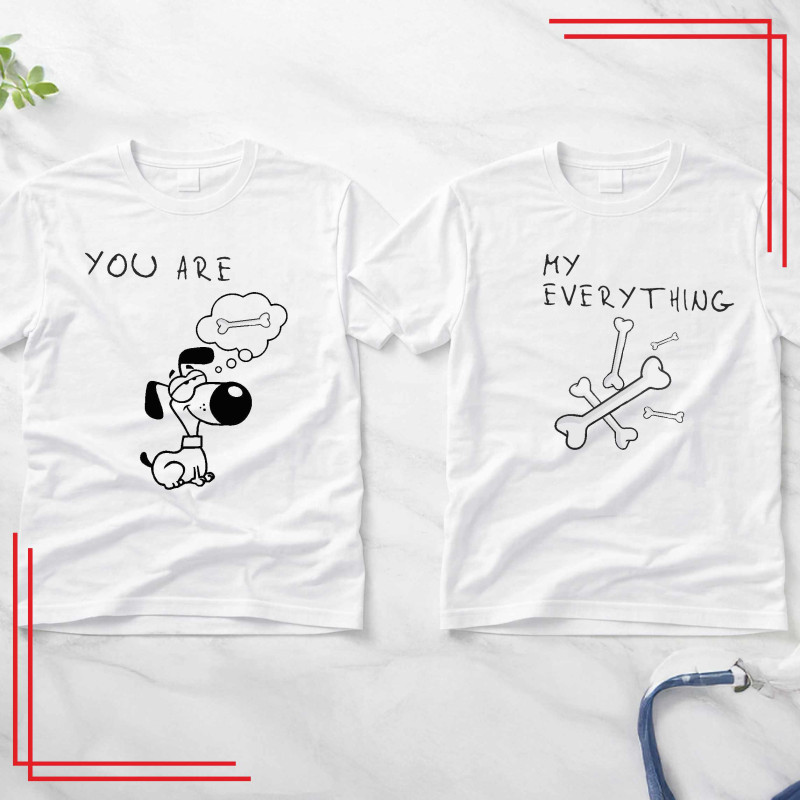 Koszulki dla par You Are My Everything – komplet 2 koszulki