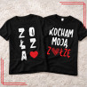 Koszulki dla par Zołza Kocham moją zołzę – komplet 2 sztuki