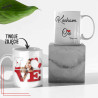 Kubek LOVE ze zdjęciem personalizowany prezent dla zakochanych