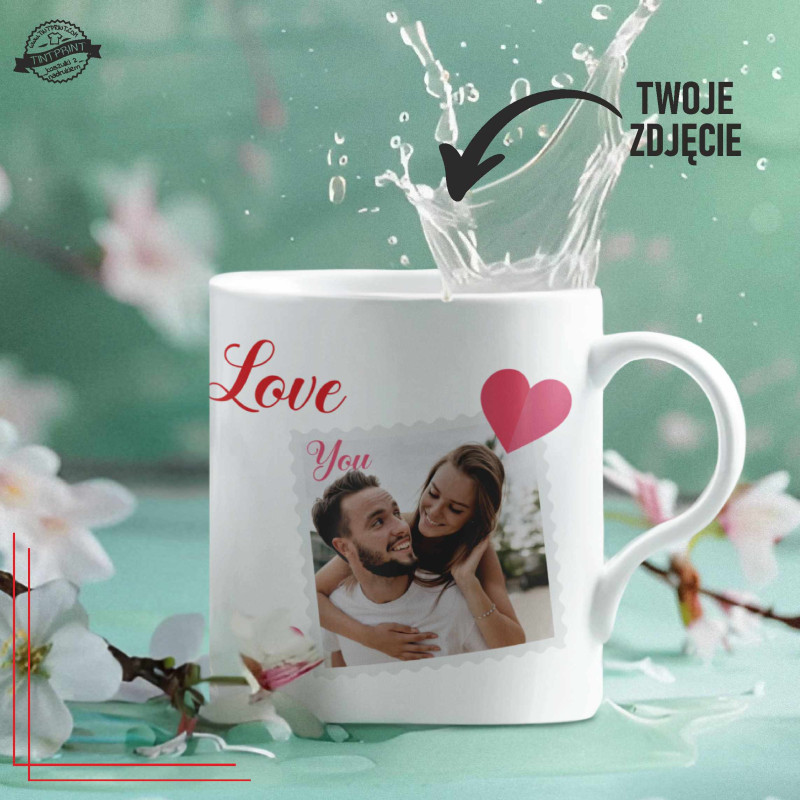 Kubek ze zdjęciem Love You – personalizowany kubek z nadrukiem
