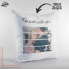 Poduszka ze zdjęciem Forever With You – personalizowana 40x40
